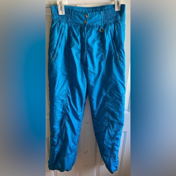 Profile Vintage Womens Teal Insulated Winter 70s Ski Snow Pants Size Medium‎ - Picture 1 of 6